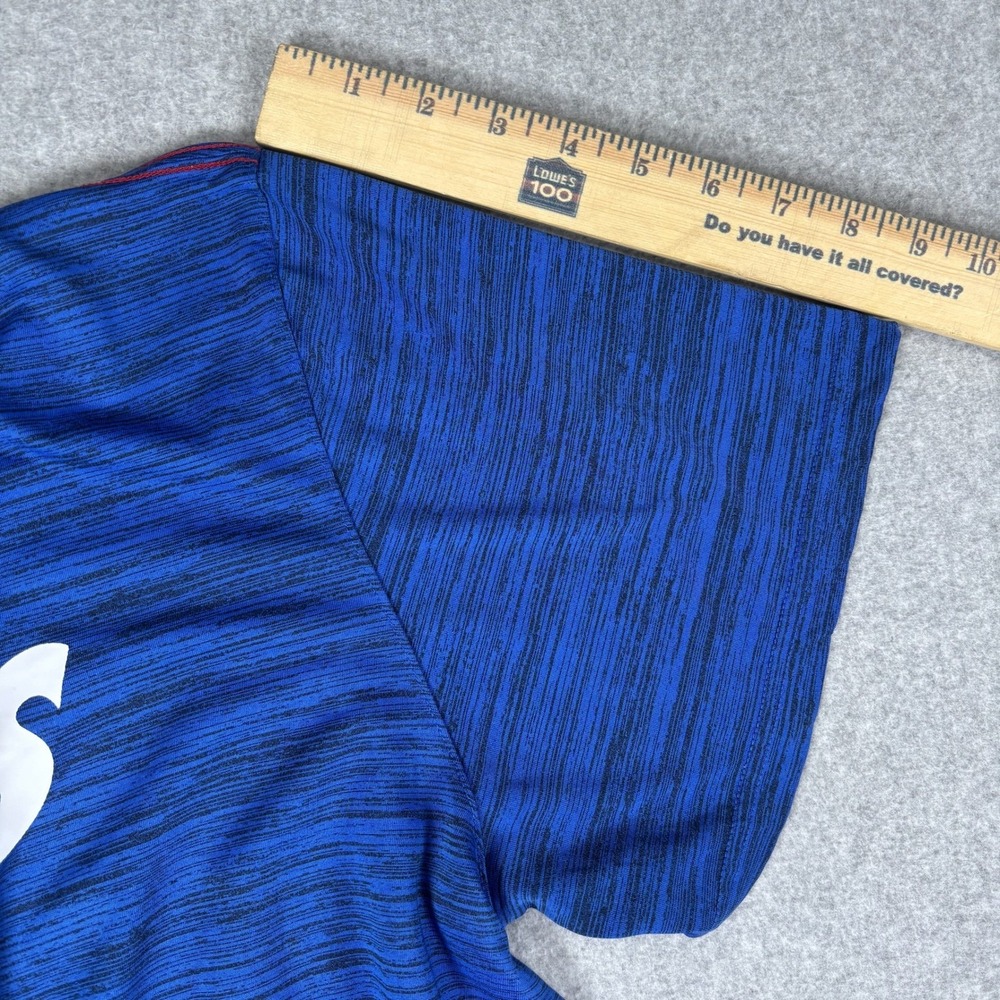 Nike Texas Rangers T-Shirt Mens XL Blue Dri-FIT Space Dye MLB Baseball Tee - Picture 8 of 13